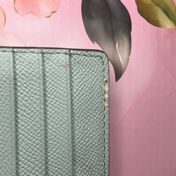 Mint Green Coach Wristlet - Picture 6 of 9